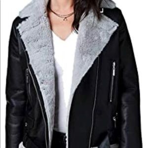 Faux Leather Moto Jacket